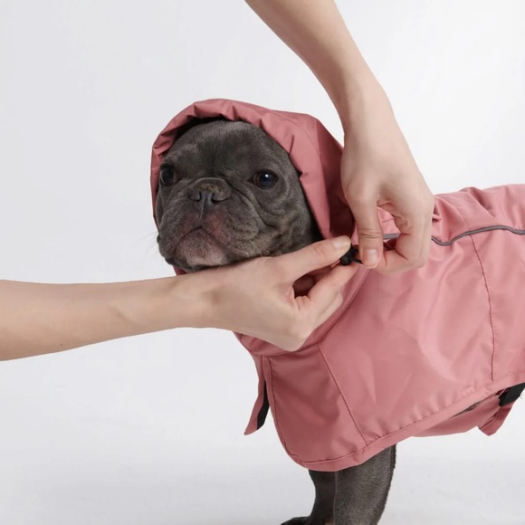 Spark Paws Breatheshield Dog Raincoat Medium 10-15Lbs Sea Pink - Picture 2 of 16